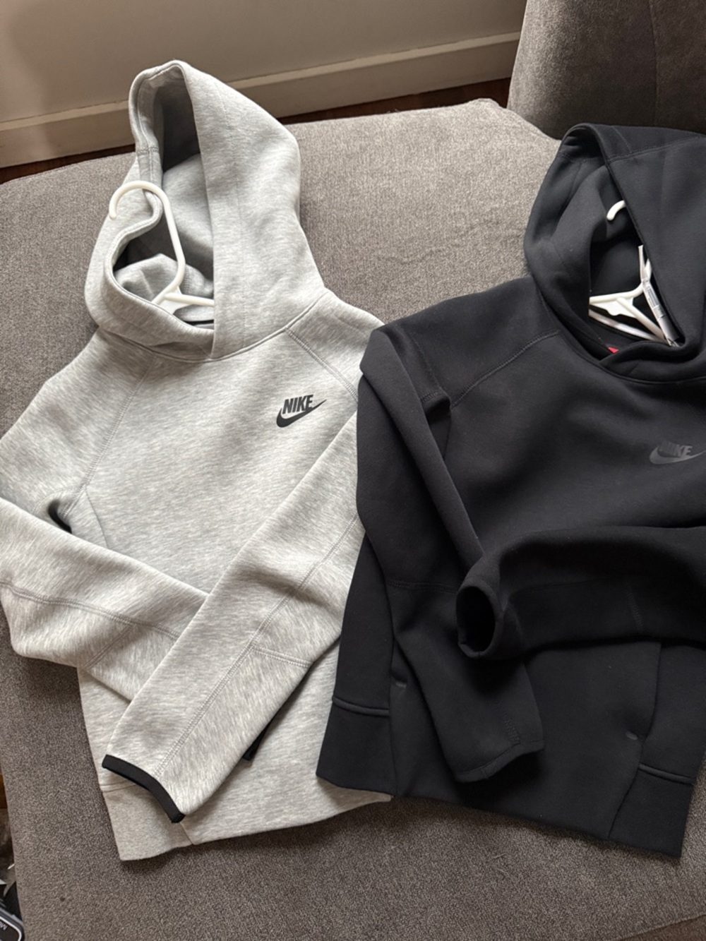 Nike Tech Hoodies Pack - Light Gray & Black